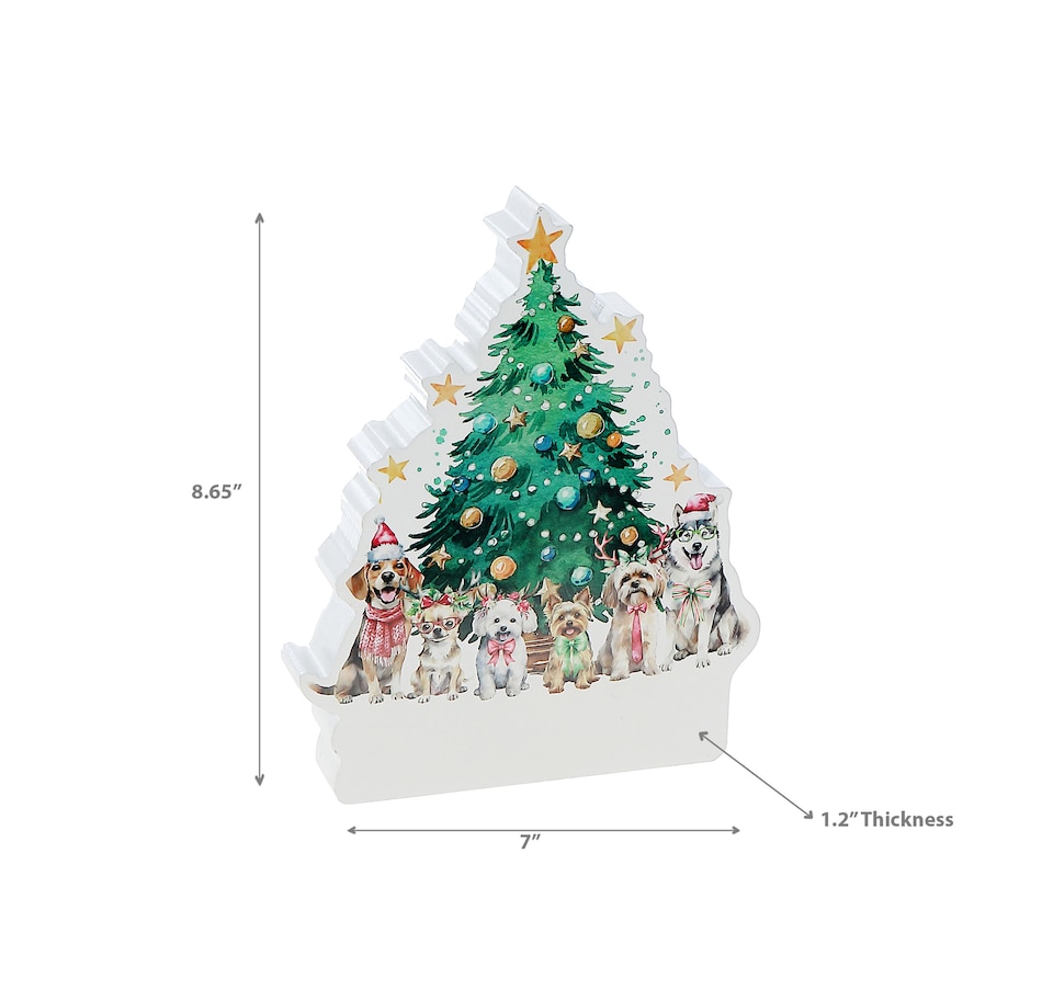 Image 737035_ALTMORE2.jpg, Product 737-035 / Price $19.99, IH Casa Décor MDF Table Block (tree with dogs) from IH Casa Decor on TSC.ca's Home & Garden department