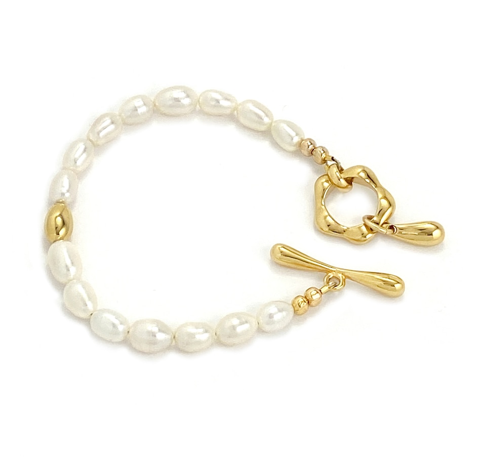 Image 737076_GLD.jpg, Product 737-076 / Price $175.00, Biko Muse Pearl Bracelet from Biko on TSC.ca's Jewellery department