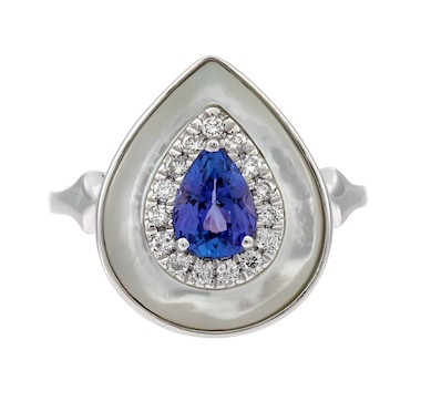 Cirari 14K White Gold Tanzanite and Diamond Ring