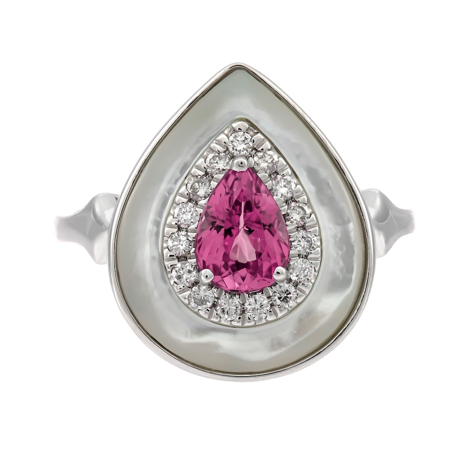 Image 737104.jpg, Product 737-104 / Price $1,399.99, Cirari 14K White Gold Pink Sapphire & Diamond Ring from Cirari on TSC.ca's Jewellery department