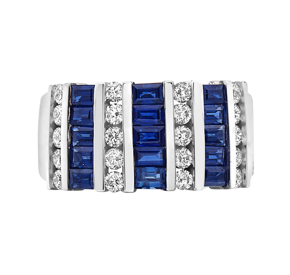 Image 737139.jpg, Product 737-139 / Price $2,999.99, EFFY 14K White Gold Natural Sapphire & Diamond Ring from Effy Jewellery on TSC.ca's Jewellery department