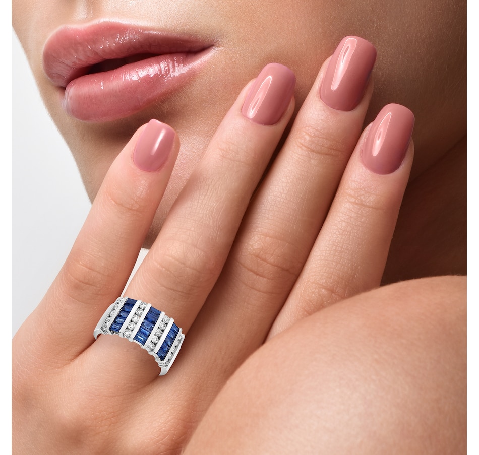 Image 737139_ALTMORE2.jpg, Product 737-139 / Price $2,999.99, EFFY 14K White Gold Natural Sapphire & Diamond Ring from Effy Jewellery on TSC.ca's Jewellery department