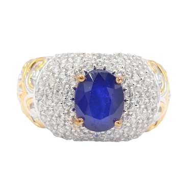 Gems En Vogue Palladium Silver Gemstone Ring