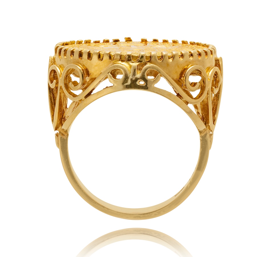 Image 737263_ALTMORE2.jpg, Product 737-263 / Price $1,495.00, 24K Austrian Ducat Coin Ring with a Custom Made 14K Yellow Gold Setting from Estate Originals on TSC.ca's Jewellery department