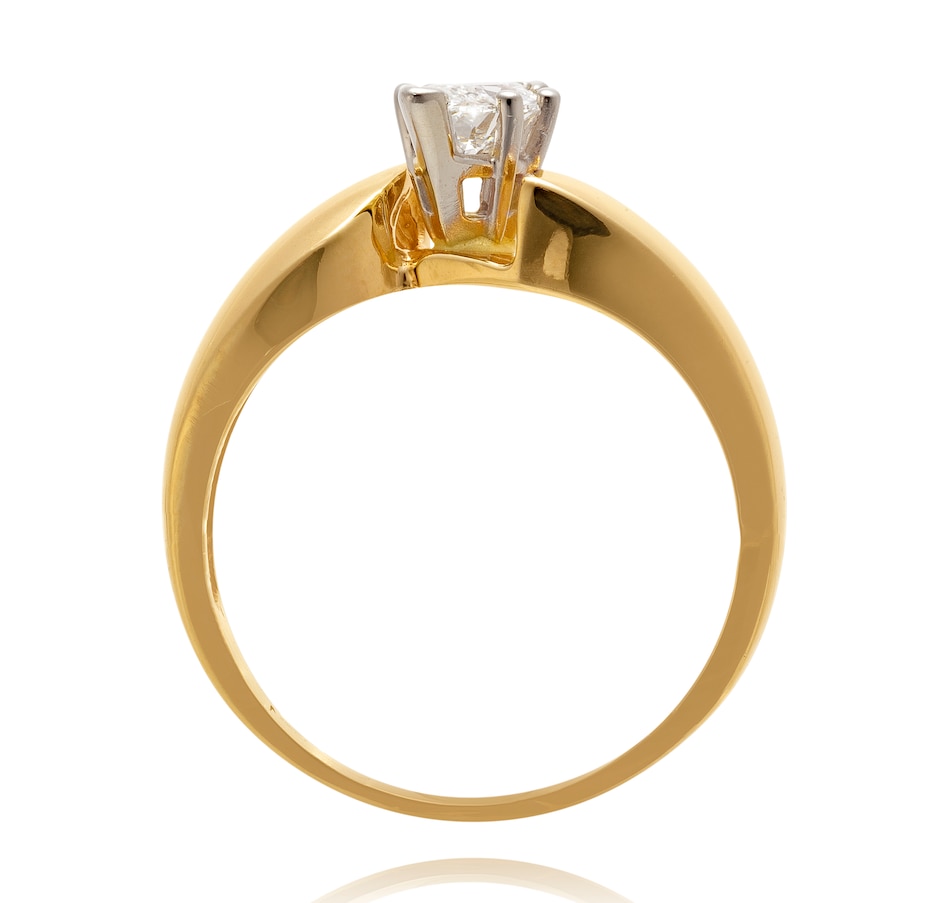 Image 737271_ALTMORE2.jpg, Product 737-271 / Price $2,295.00, 14K Yellow and White Gold .55 Carat Marquise Diamond Ring from Estate Originals on TSC.ca's Jewellery department