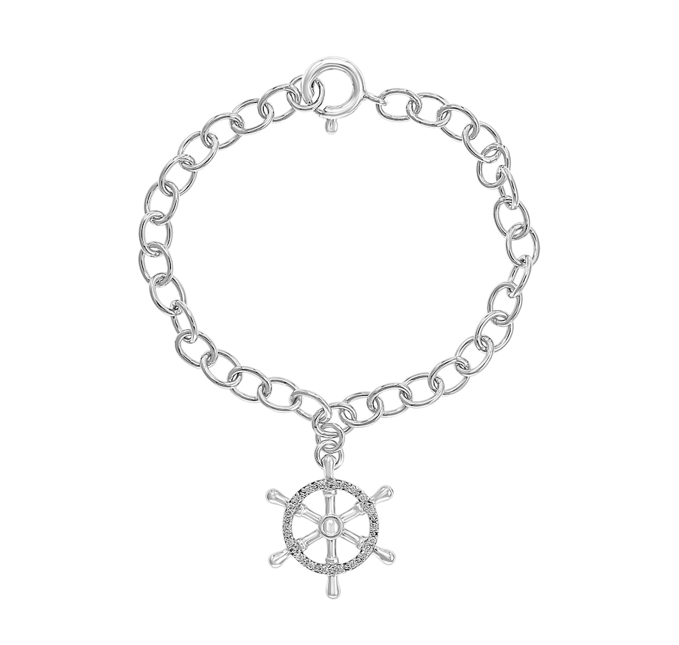 Image 737363.jpg, Product 737-363 / Price $599.99, EFFY Silver Sterling Silver Diamond Helm Drop Bracelet from Effy Jewellery on TSC.ca's Jewellery department