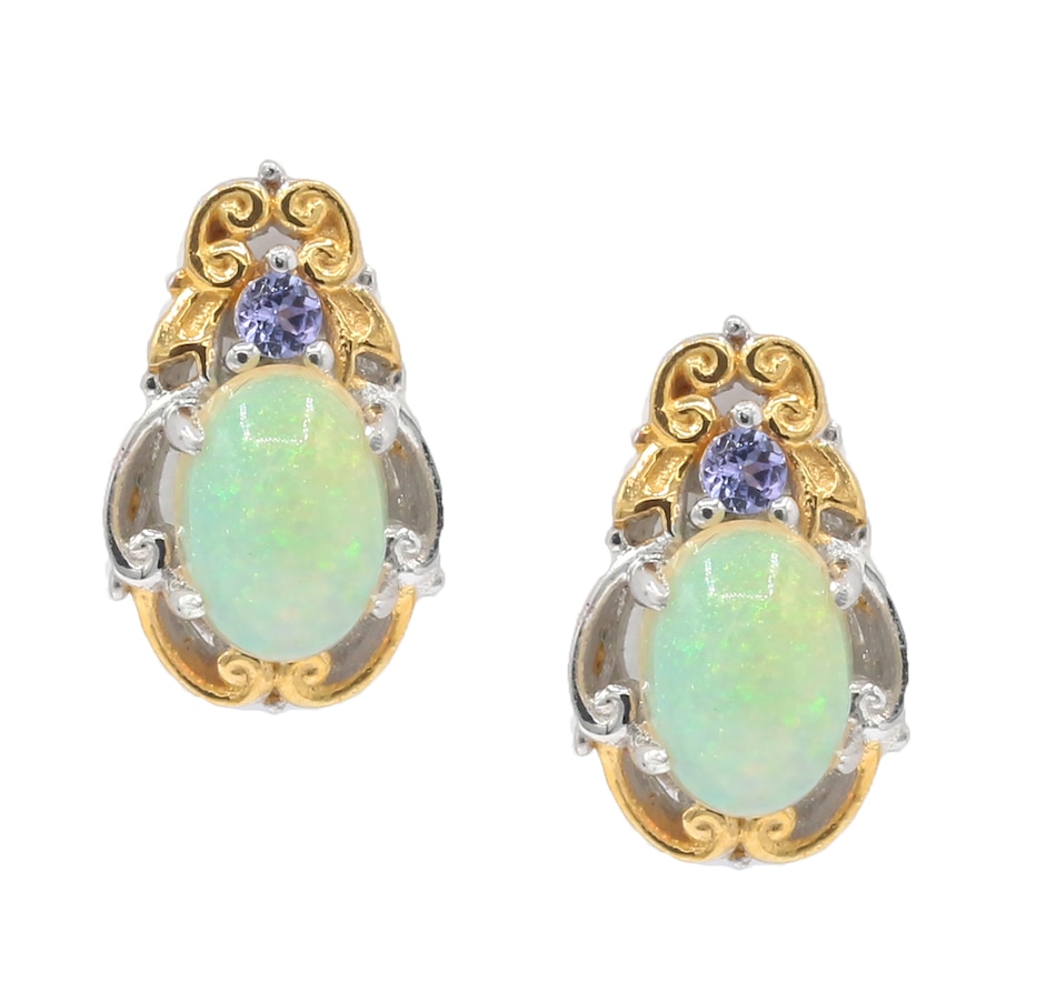 Jewellery - Earrings - Gems en Vogue Palladium Silver Ethiopian Opal ...