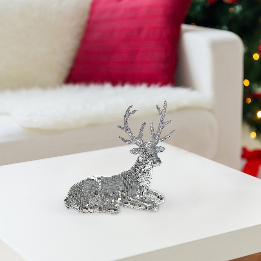 Image 737513_ALTMORE1.jpg, Product 737-513 / Price $64.99, IH Casa Décor Disco Sitting Reindeer Décor (silver) from IH Casa Decor on TSC.ca's Home & Garden department