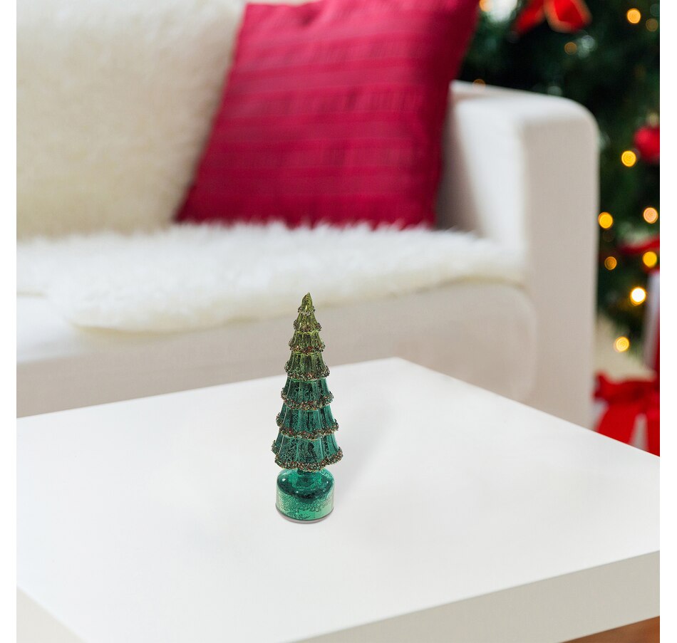 Image 737515_ALTMORE1.jpg, Product 737-515 / Price $39.99, IH Casa Décor 14.2" Spinning Glass Christmas Tree Stand (green) from IH Casa Decor on TSC.ca's Home & Garden department