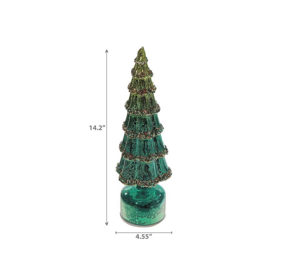 Image 737515_ALTMORE2.jpg, Product 737-515 / Price $39.99, IH Casa Décor 14.2" Spinning Glass Christmas Tree Stand (green) from IH Casa Decor on TSC.ca's Home & Garden department