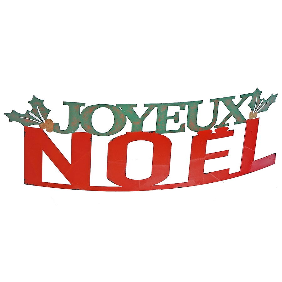 Image 737523.jpg, Product 737-523 / Price $44.99, IH Casa Décor Curved Metal Table Sign (Joyeux Noel) from IH Casa Decor on TSC.ca's Home & Garden department