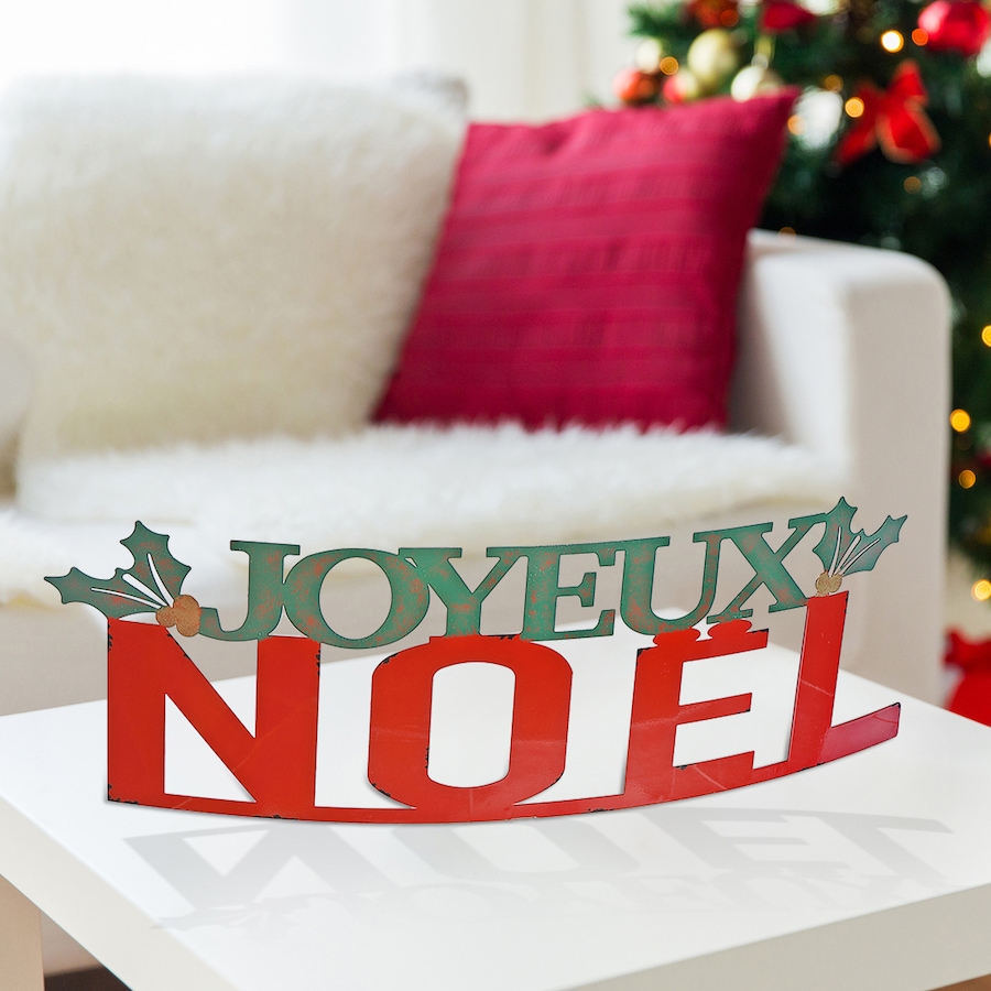 Image 737523_ALTMORE1.jpg, Product 737-523 / Price $44.99, IH Casa Décor Curved Metal Table Sign (Joyeux Noel) from IH Casa Decor on TSC.ca's Home & Garden department