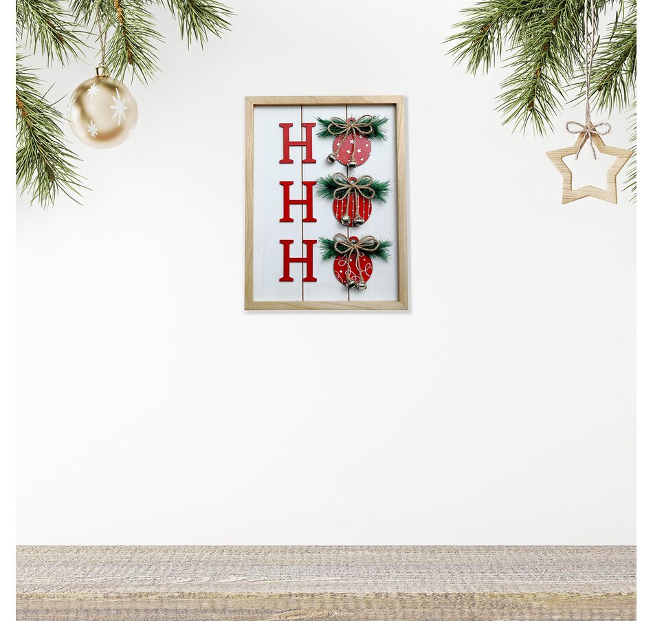 Image 737557_ALTMORE1.jpg, Product 737-557 / Price $19.99, IH Casa Décor Wooden Wall Hanging (Ho Ho Ho) from IH Casa Decor on TSC.ca's Home & Garden department