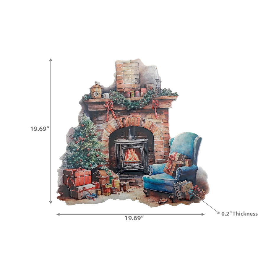 Image 737569_ALTMORE2.jpg, Product 737-569 / Price $39.99, IH Casa Décor Embossed Metal Sign (holiday fireplace) from IH Casa Decor on TSC.ca's Home & Garden department