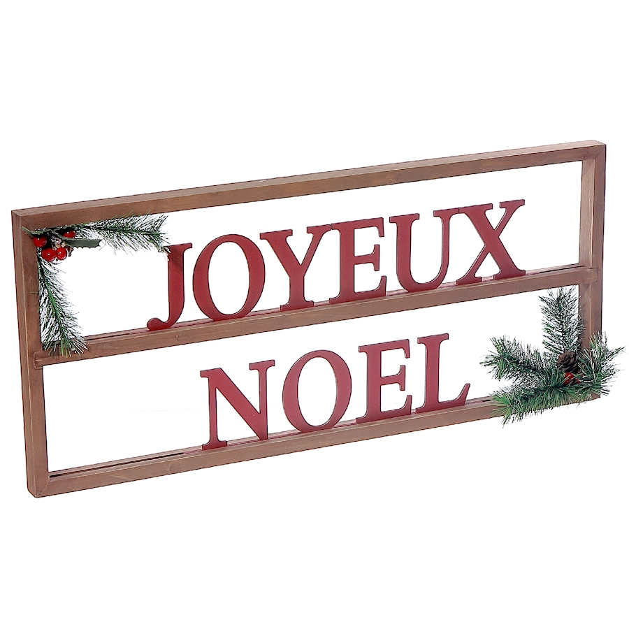 Image 737571.jpg, Product 737-571 / Price $49.99, IH Casa Décor Wooden Framed Sign (Joyeux Noel) from IH Casa Decor on TSC.ca's Home & Garden department