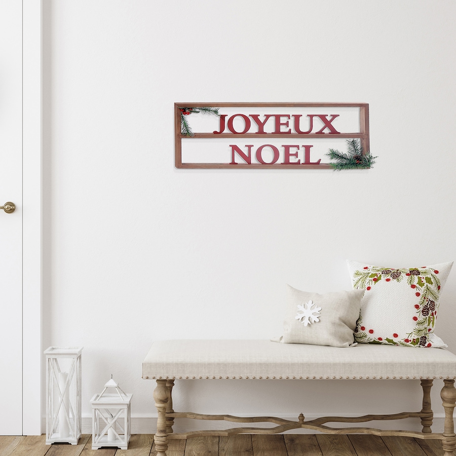 Image 737571_ALTMORE1.jpg, Product 737-571 / Price $49.99, IH Casa Décor Wooden Framed Sign (Joyeux Noel) from IH Casa Decor on TSC.ca's Home & Garden department