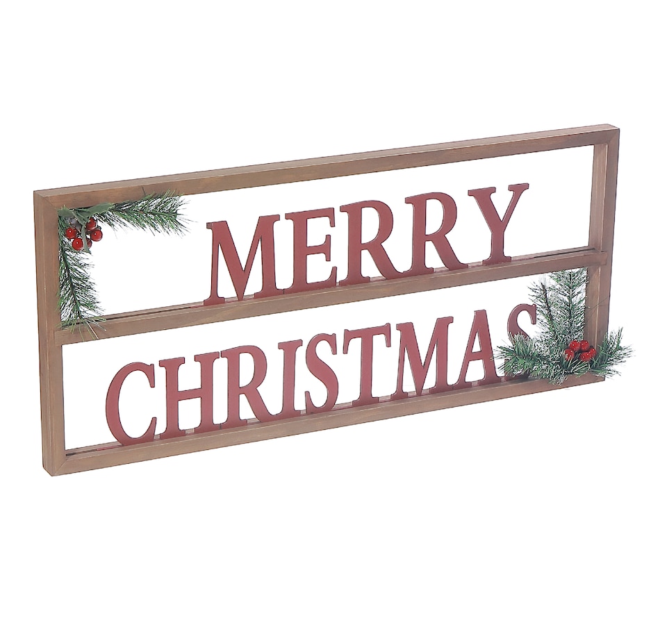 Image 737572.jpg, Product 737-572 / Price $49.99, IH Casa Décor Wooden Framed Sign (Merry Christmas) from IH Casa Decor on TSC.ca's Home & Garden department