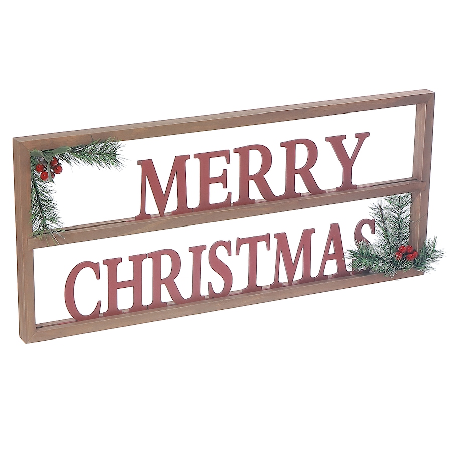 Image 737572.jpg, Product 737-572 / Price $49.99, IH Casa Décor Wooden Framed Sign (Merry Christmas) from IH Casa Decor on TSC.ca's Home & Garden department