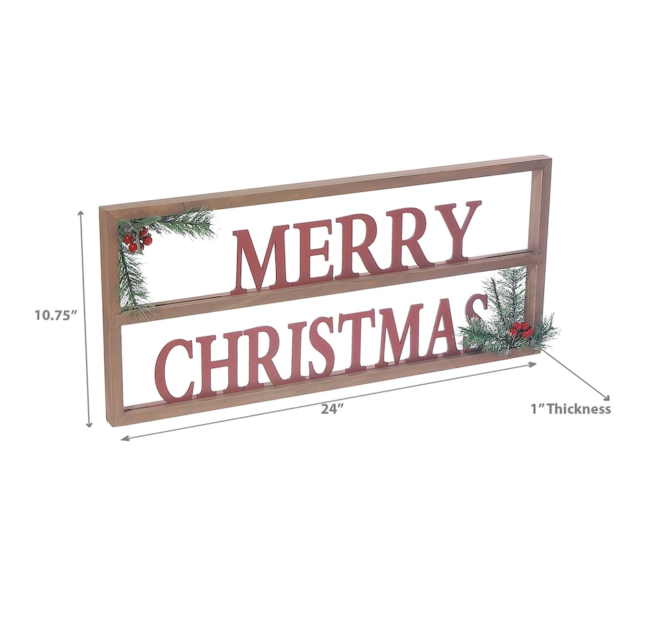 Image 737572_ALTMORE2.jpg, Product 737-572 / Price $49.99, IH Casa Décor Wooden Framed Sign (Merry Christmas) from IH Casa Decor on TSC.ca's Home & Garden department