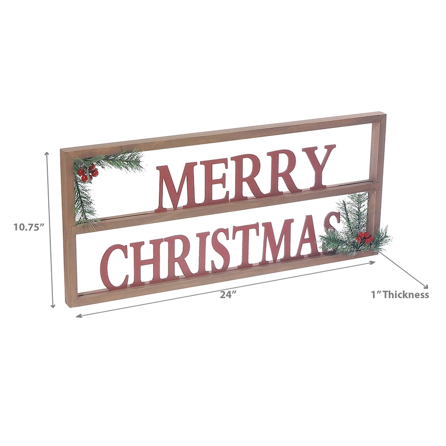 Image 737572_ALTMORE2.jpg, Product 737-572 / Price $49.99, IH Casa Décor Wooden Framed Sign (Merry Christmas) from IH Casa Decor on TSC.ca's Home & Garden department