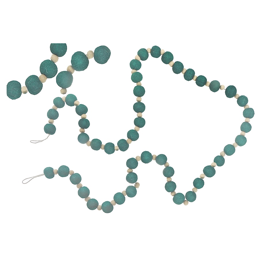 Image 737583.jpg, Product 737-583 / Price $29.99, IH Casa Décor Felt Ball Garland (green) from IH Casa Decor on TSC.ca's Home & Garden department
