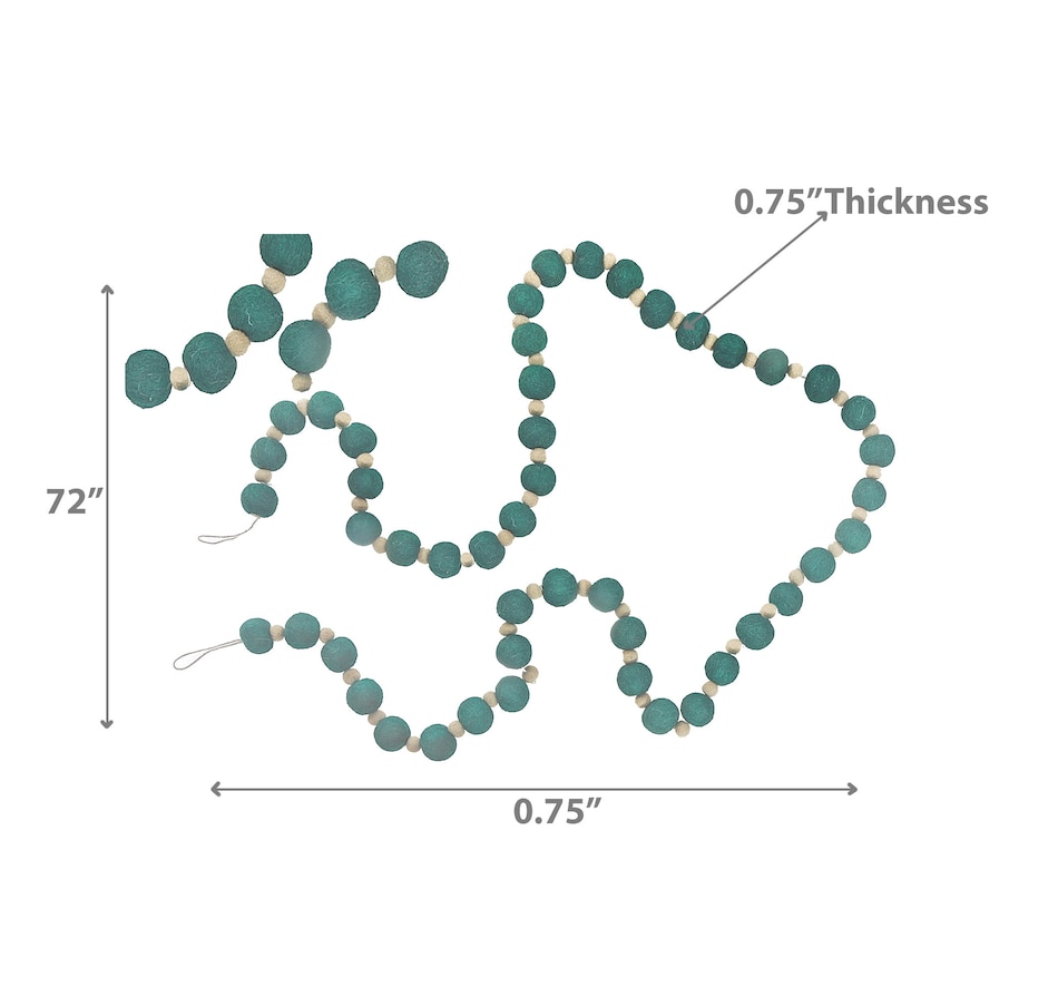 Image 737583_ALTMORE2.jpg, Product 737-583 / Price $29.99, IH Casa Décor Felt Ball Garland (green) from IH Casa Decor on TSC.ca's Home & Garden department