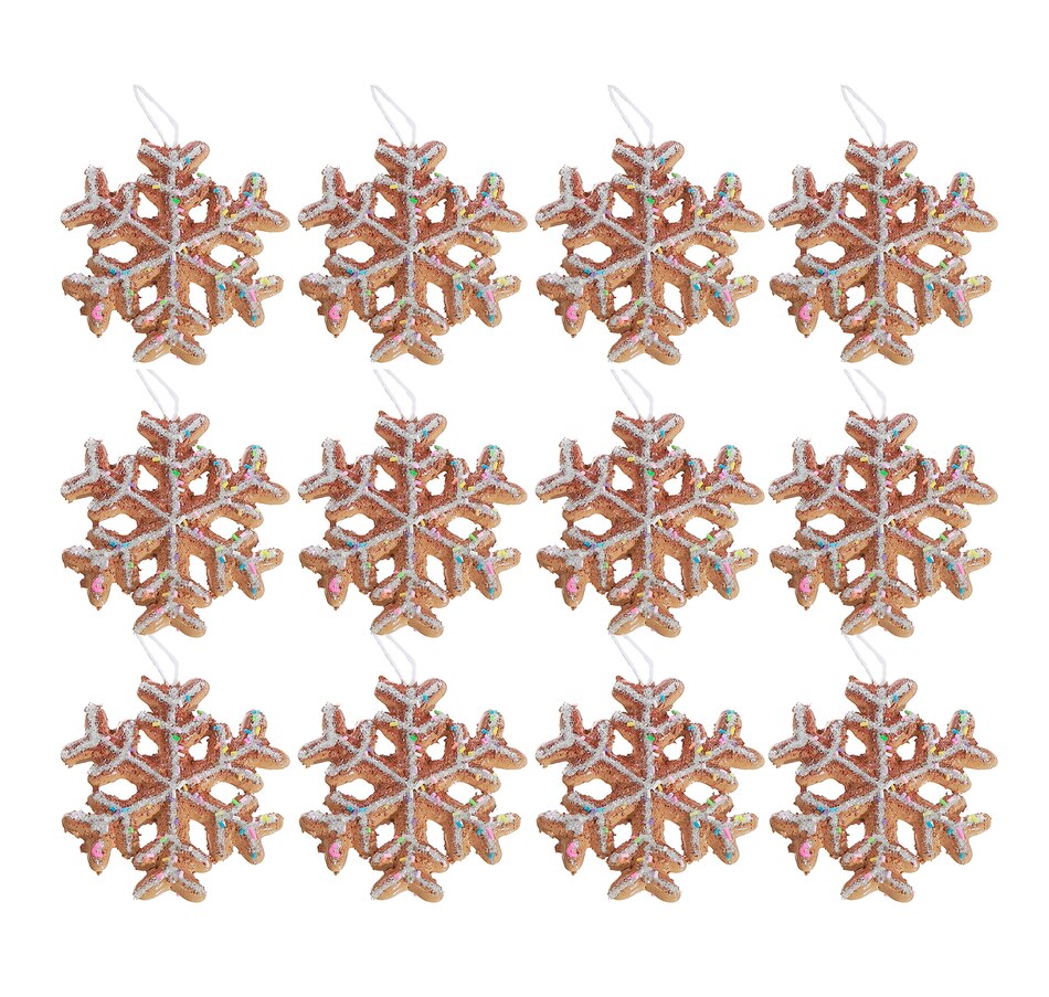 Image 737616_ALTMORE2.jpg, Product 737-616 / Price $44.99, IH Casa Décor Gingerbread Snowflake Ornament (set of 12) from IH Casa Decor on TSC.ca's Home & Garden department