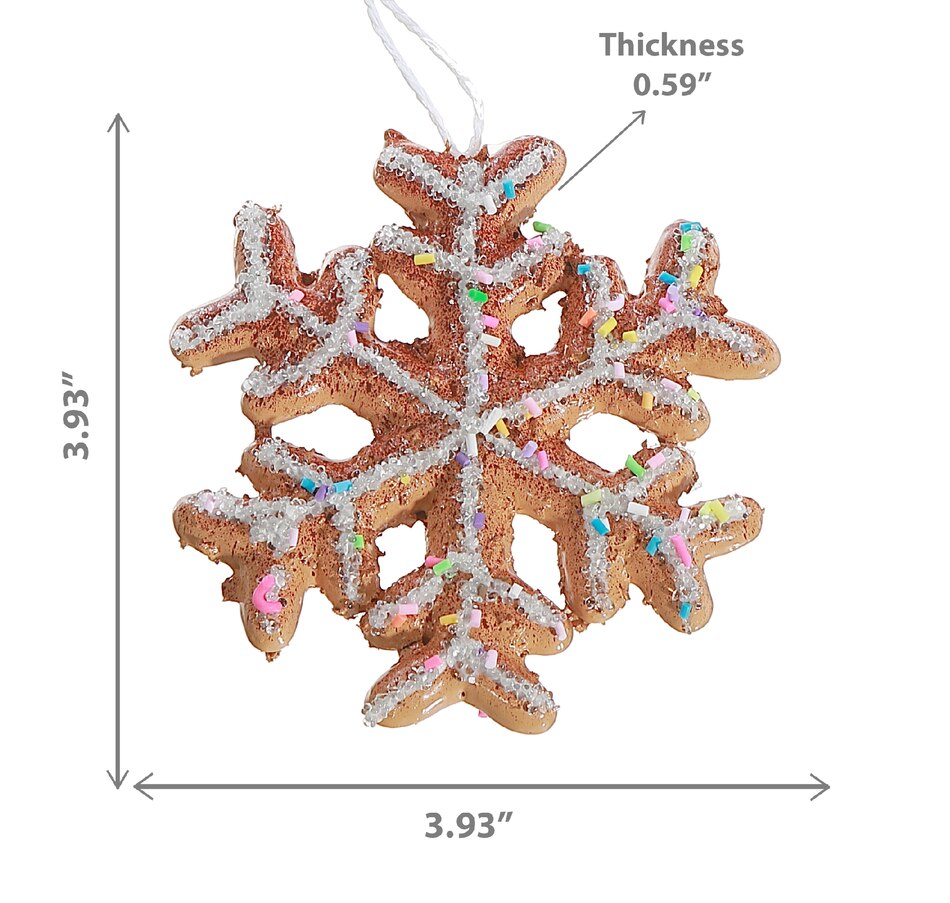 Image 737616_ALTMORE3.jpg, Product 737-616 / Price $44.99, IH Casa Décor Gingerbread Snowflake Ornament (set of 12) from IH Casa Decor on TSC.ca's Home & Garden department