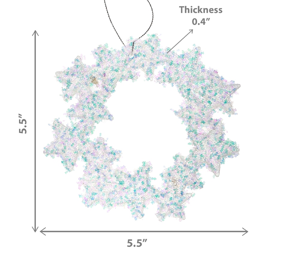 Image 737623_ALTMORE3.jpg, Product 737-623 / Price $44.99, IH Casa Décor Whimsical Wreath Ornament (set of 12) from IH Casa Decor on TSC.ca's Home & Garden department