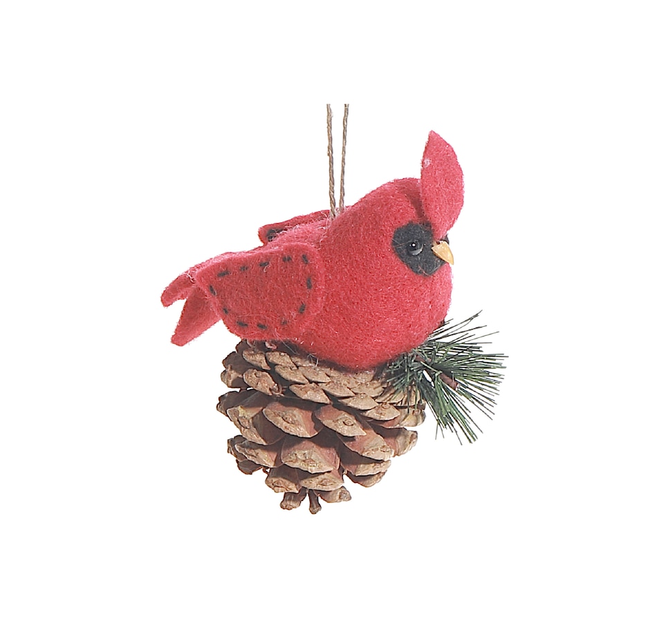 Image 737673.jpg, Product 737-673 / Price $64.99, IH Casa Décor Wool Hanging Ornament (cardinal, set of 6) from IH Casa Decor on TSC.ca's Home & Garden department