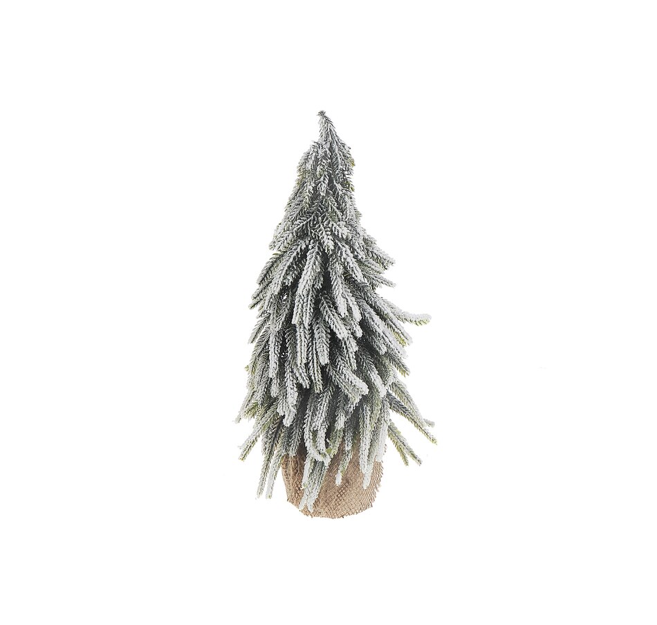 Image 737689.jpg, Product 737-689 / Price $29.99, IH Casa Décor Pine Tree with Burlap Base (14", snow-covered) from IH Casa Decor on TSC.ca's Home & Garden department