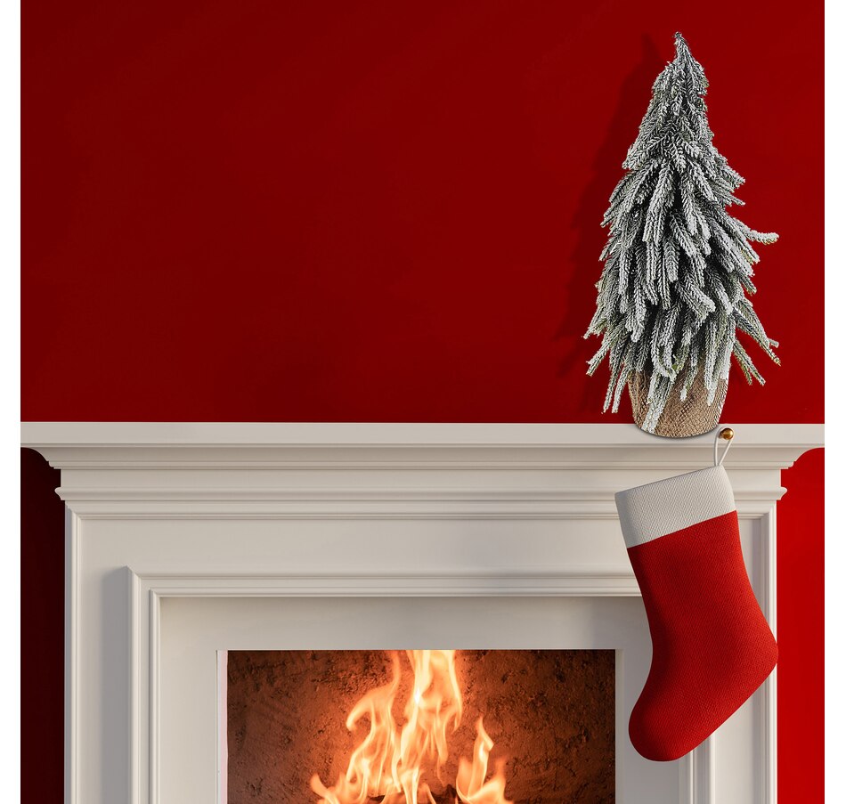 Image 737689_ALTMORE1.jpg, Product 737-689 / Price $29.99, IH Casa Décor Pine Tree with Burlap Base (14", snow-covered) from IH Casa Decor on TSC.ca's Home & Garden department