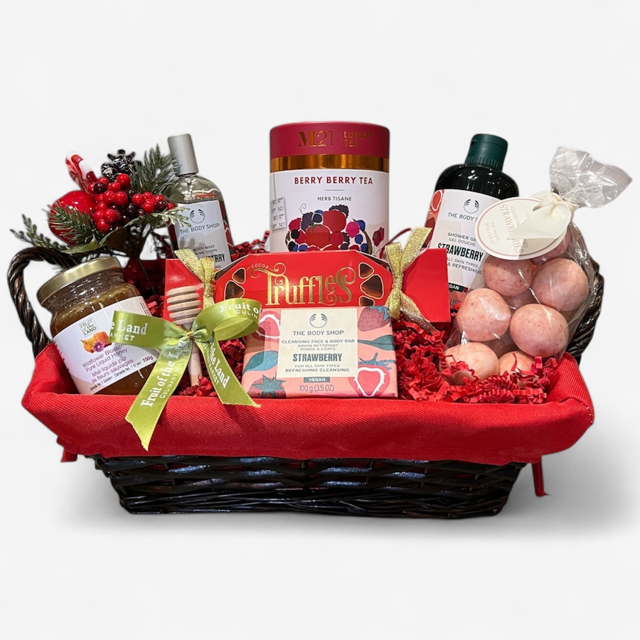 Image 737707.jpg, Product 737-707 / Price $92.99, Fruit of the Land Holiday Wishes Basket from Fruit of the Land on TSC.ca's Kitchen department
