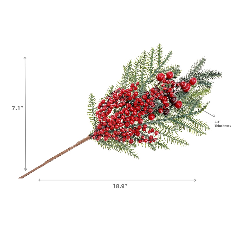 Image 737720_ALTMORE3.jpg, Product 737-720 / Price $39.99, IH Casa Décor Pine and Berries Pick (set of 6) from IH Casa Decor on TSC.ca's Home & Garden department