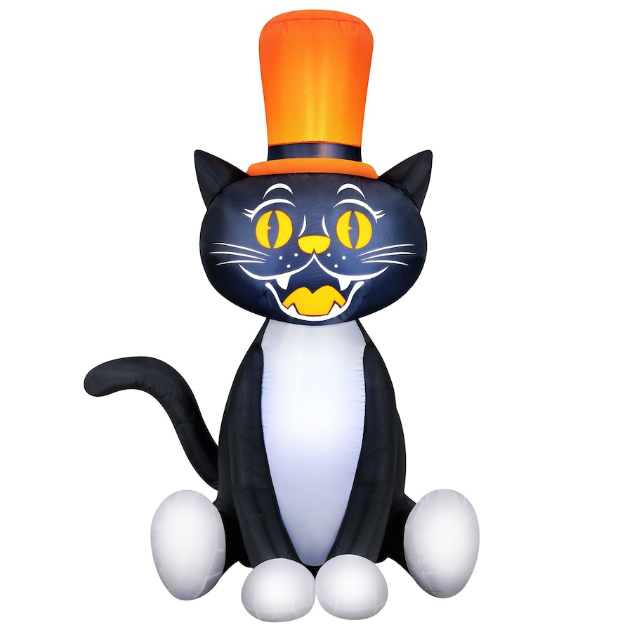 Image 737739.jpg, Product 737-739 / Price $59.99, Occasions Halloween 5' Inflatable Black Cat with Top Hat from Occasions on TSC.ca's Home & Garden department