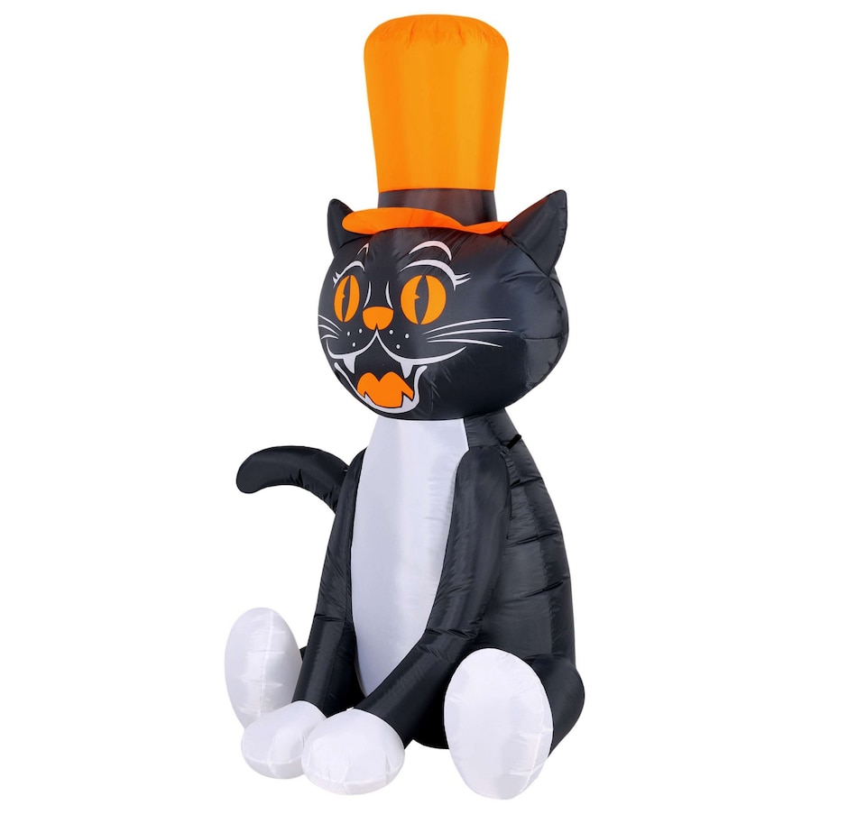 Image 737739_ALTMORE3.jpg, Product 737-739 / Price $59.99, Occasions Halloween 5' Inflatable Black Cat with Top Hat from Occasions on TSC.ca's Home & Garden department