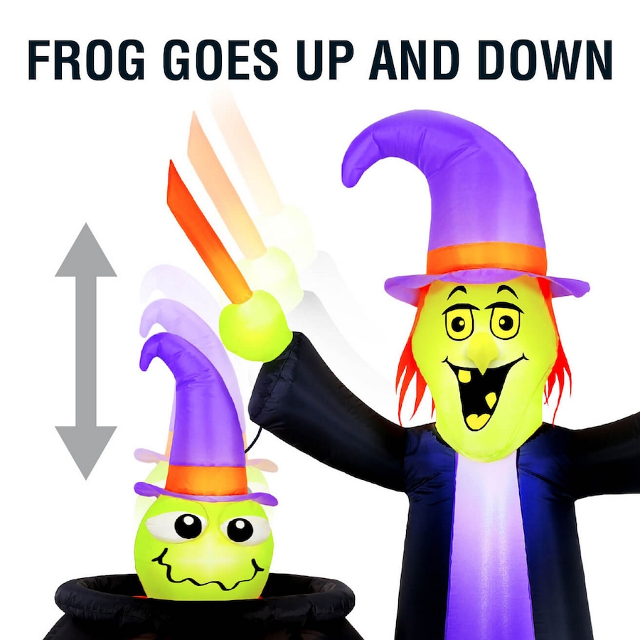 Image 737748_ALTMORE4.jpg, Product 737-748 / Price $119.99, Occasions Halloween 5' Inflatable Animated Witch with Cauldron from Occasions on TSC.ca's Home & Garden department