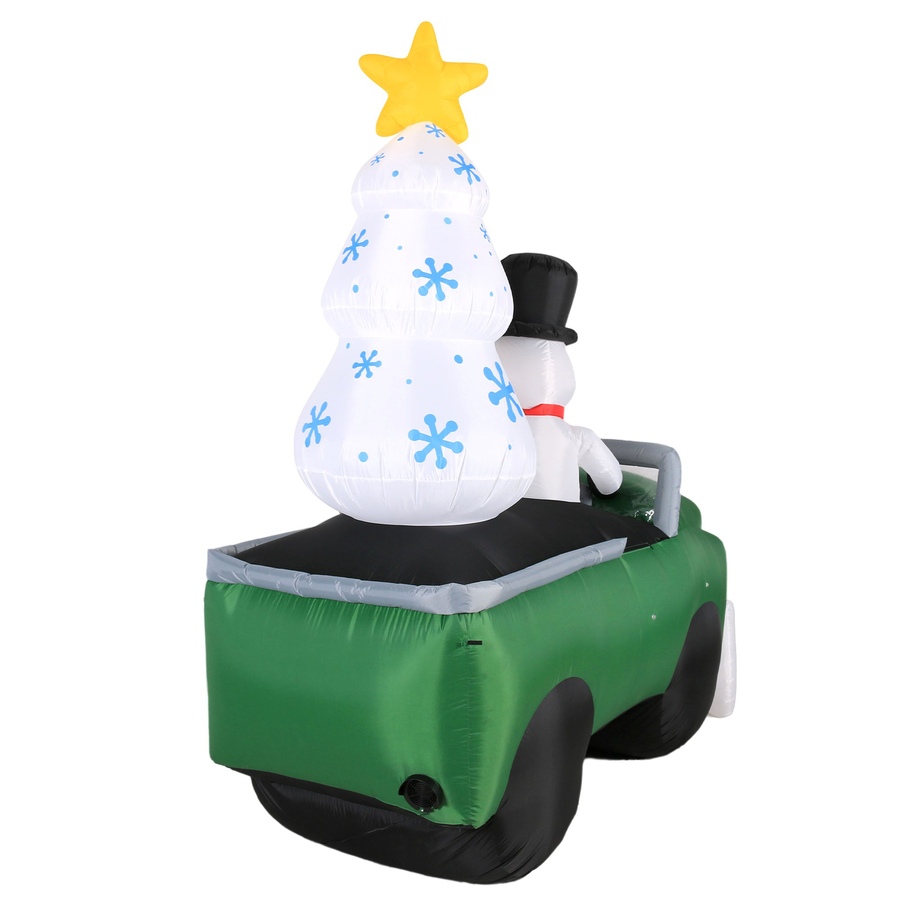 Image 737750_ALTMORE6.jpg, Product 737-750 / Price $149.99, Occasions Christmas 8' Inflatable Snowman in Snow Truck from Occasions on TSC.ca's Home & Garden department