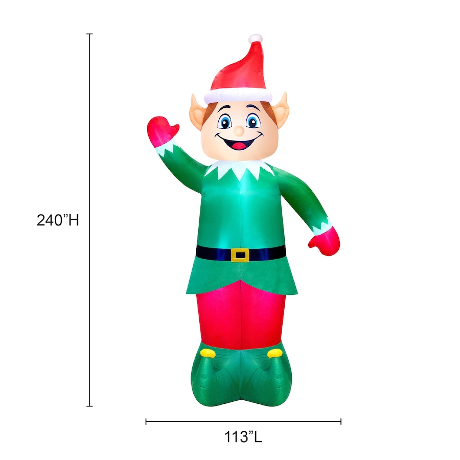 Image 737754_ALTMORE3.jpg, Product 737-754 / Price $329.99, Occasions Christmas 20' Inflatable Colossal Waving Elf from Occasions on TSC.ca's Home & Garden department