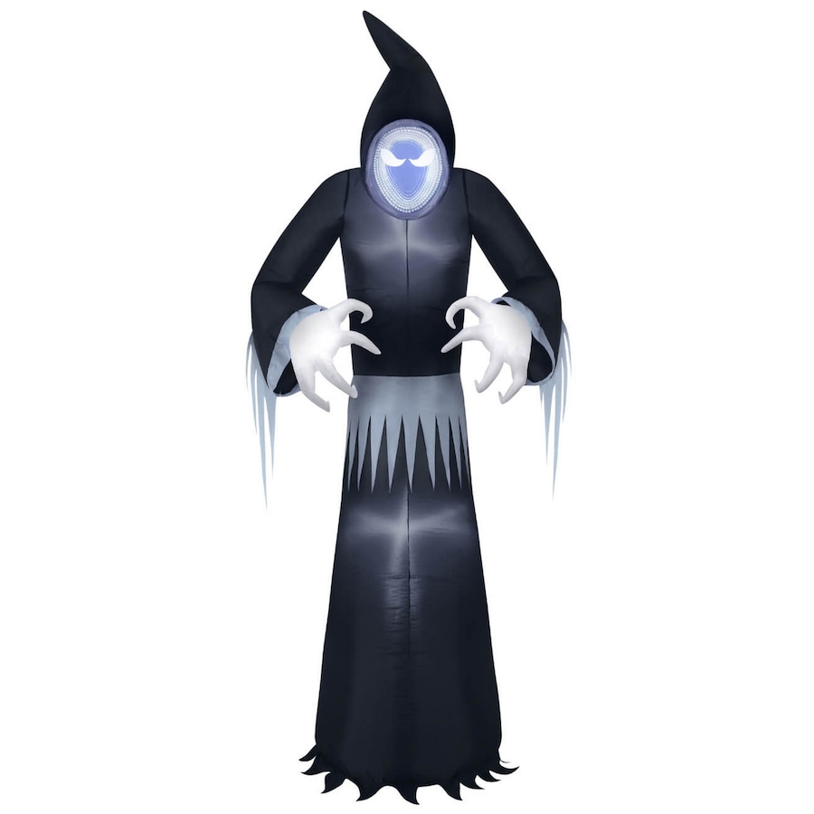 Image 737756.jpg, Product 737-756 / Price $139.99, Occasions Halloween 8' Inflatable Infinity Mirror Reaper, Black and Grey from Occasions on TSC.ca's Home & Garden department