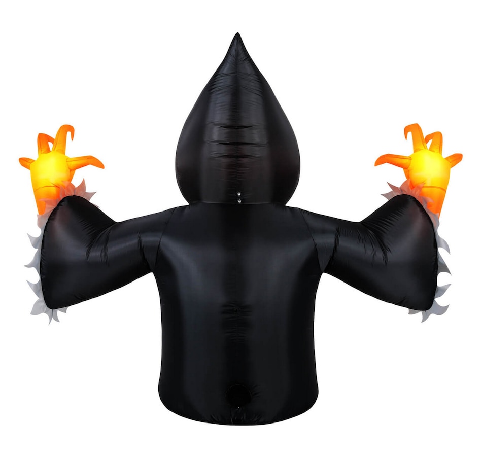 Image 737757_ALTMORE1.jpg, Product 737-757 / Price $84.99, Occasions Halloween 7' Inflatable Pumpkin Reaper with Swirling Lights from Occasions on TSC.ca's Home & Garden department