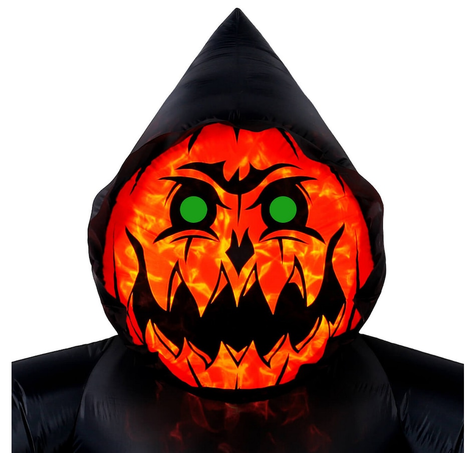 Image 737757_ALTMORE3.jpg, Product 737-757 / Price $84.99, Occasions Halloween 7' Inflatable Pumpkin Reaper with Swirling Lights from Occasions on TSC.ca's Home & Garden department