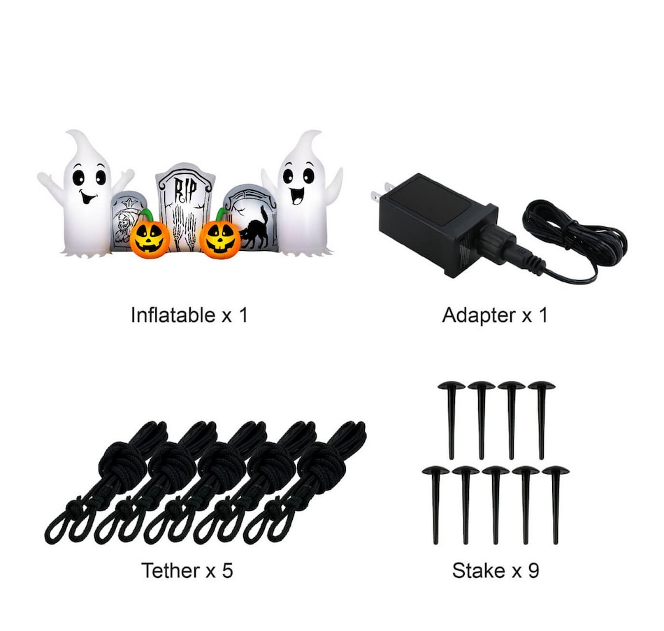 Image 737758_ALTMORE7.jpg, Product 737-758 / Price $99.99, Occasions Halloween 8' Inflatable Ghost and Tombstone Scene from Occasions on TSC.ca's Home & Garden department