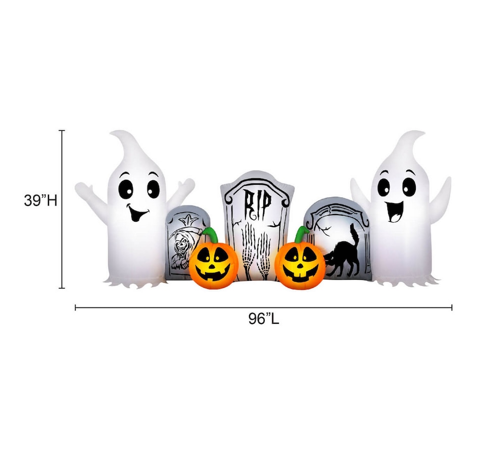Image 737758_ALTMORE8.jpg, Product 737-758 / Price $99.99, Occasions Halloween 8' Inflatable Ghost and Tombstone Scene from Occasions on TSC.ca's Home & Garden department