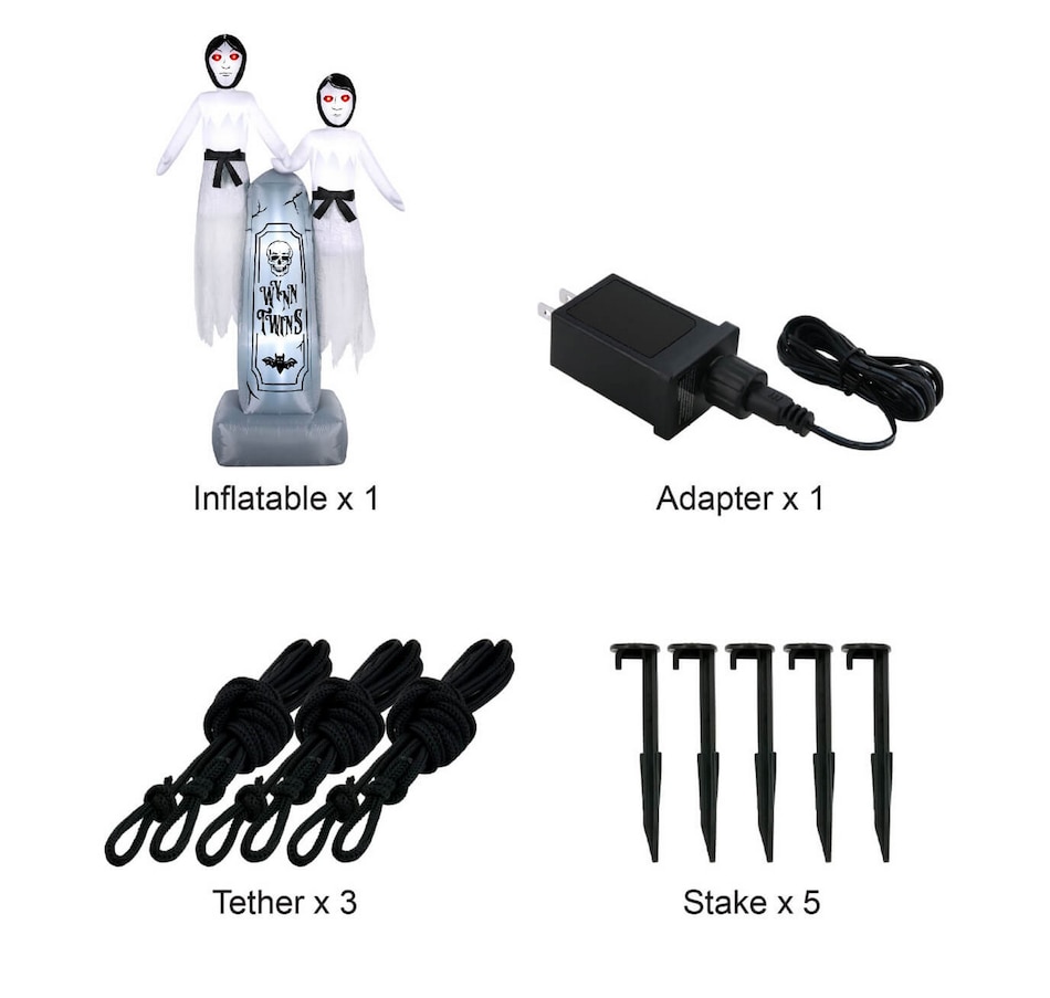 Image 737759_ALTMORE7.jpg, Product 737-759 / Price $109.99, Occasions Halloween 8' Inflatable Floating Wynn Twins from Occasions on TSC.ca's Home & Garden department