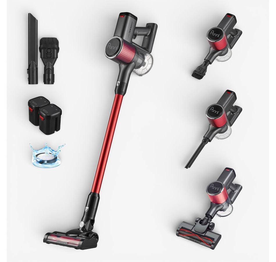 Image 737781.jpg, Product 737-781 / Price $149.99, Panni 4-in-1 Self-Standing Cordless Stick Vacuum with Two Batteries from Redroad on TSC.ca's Home & Garden department