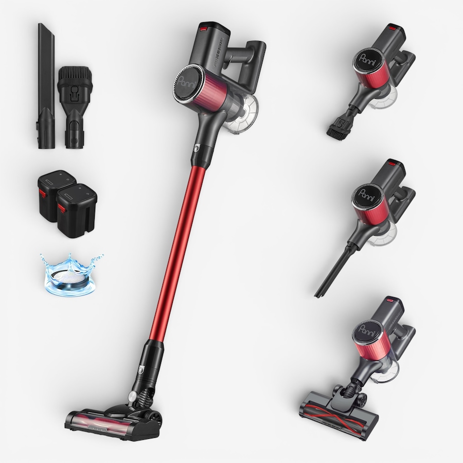 Image 737781.jpg, Product 737-781 / Price $149.99, Panni 4-in-1 Self-Standing Cordless Stick Vacuum with Two Batteries from Panni on TSC.ca's Home & Garden department