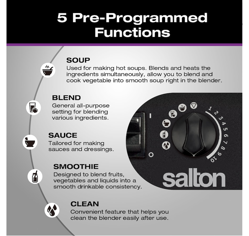 Image 737860_ALTMORE4.jpg, Product 737-860 / Price $229.99, Salton Professional Grade Power Blender from Salton on TSC.ca's Kitchen department