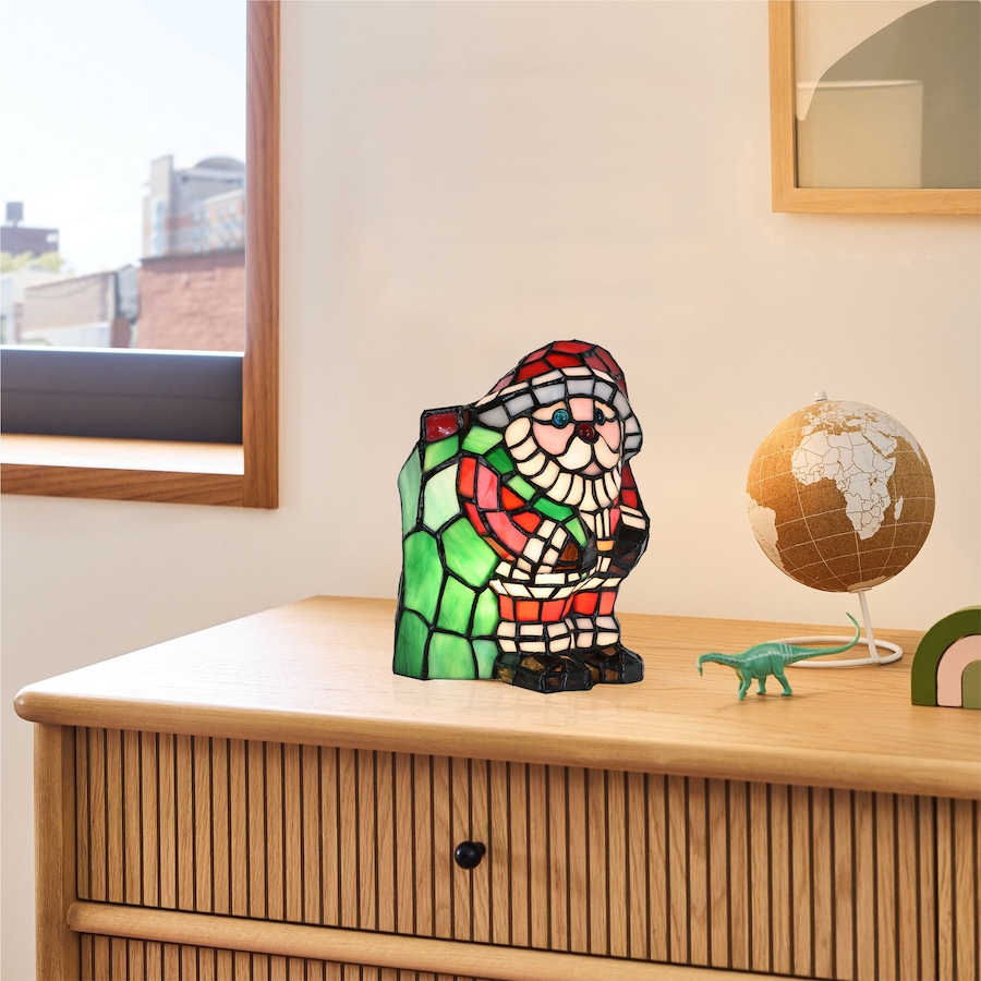Image 737868_ALTMORE4.jpg, Product 737-868 / Price $159.99, Fine Art Lighting Santa Claus Stained Glass Night Lamp from Fine Art Lighting on TSC.ca's Home & Garden department