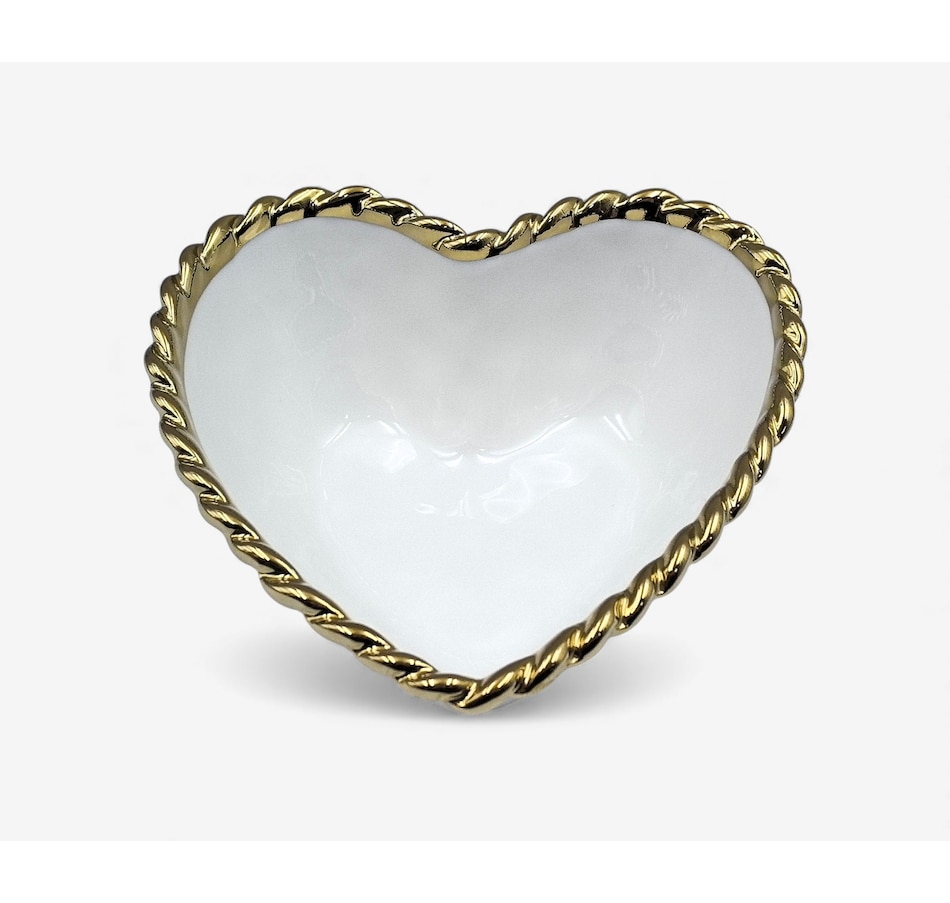 Image 737887.jpg, Product 737-887 / Price $33.99, Elegance 5.75" Heart Bowl with Rope Rim (2-pack) from Elegance Tableware on TSC.ca's Kitchen department